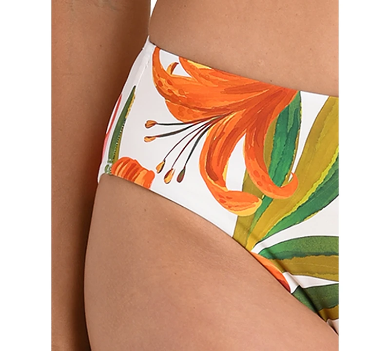 La Blanca Women's Jungle Blossoms Mid Rise Swim Bottoms