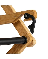 Household Essentials Folding Clothes Drying Rack, with 14 Coated Metal Dowels, Black