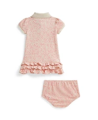 Polo Ralph Lauren Baby Girls' Short-Sleeve Dress and Bloomer, 2-Piece Set
