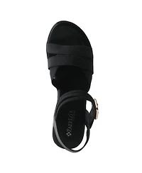 Patrizia Women's Neesa-stretch Elastic Strap Sandals with Low Platform Heel