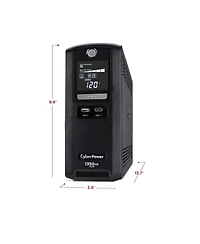 CyberPower CST135UC 1350VA/810W Simulated Sinewave Lcd Battery Backup Ups System, Black