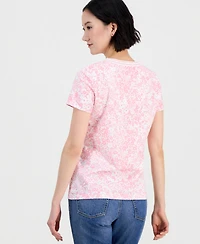 Nautica Jeans Women's V-Neck Short-Sleeve T-Shirt