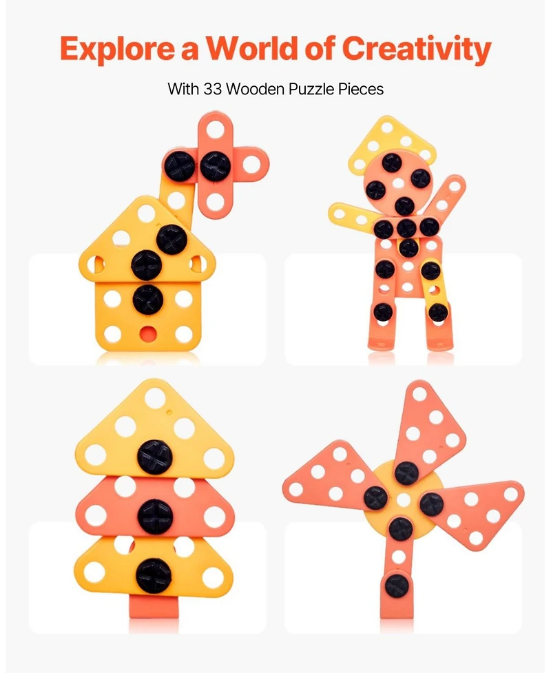 Mecale Kids Workbench Toy, 181 Pcs Tool Bench with Electric Drill & Realistic Tools, Pretend Construction Playset for Kids Age 3+