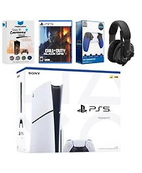 Sony PlayStation 5 Slim Disc Bundle with Call of Duty Black Ops 7, Epos Headset