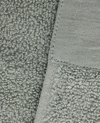 Linery & Co Cotton and Linen-Texture Border 6 Pack Hand Towel Set