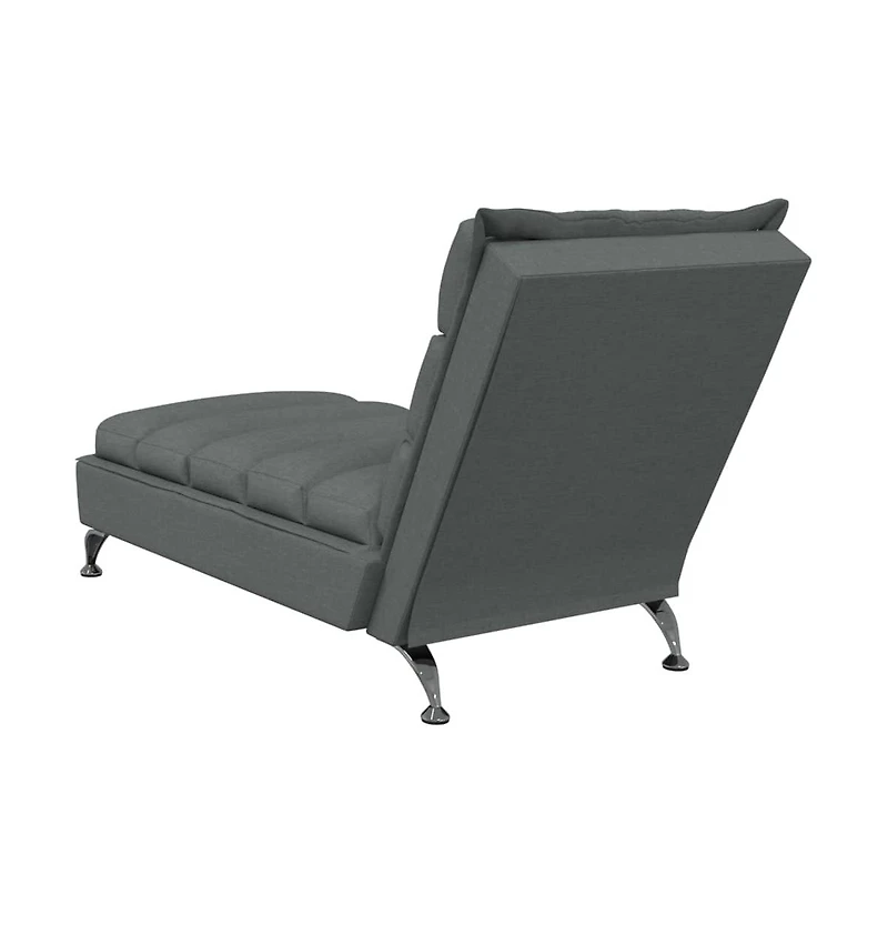 vidaXL Chaise Lounge Dark Grey