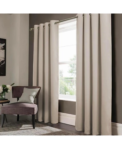 Olivia Gray Anchorage Blackout Grommet Single Curtan Panel - 54" x 90", Ivory
