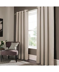 Olivia Gray Anchorage Blackout Grommet Single Curtan Panel - 54" x 90", Ivory