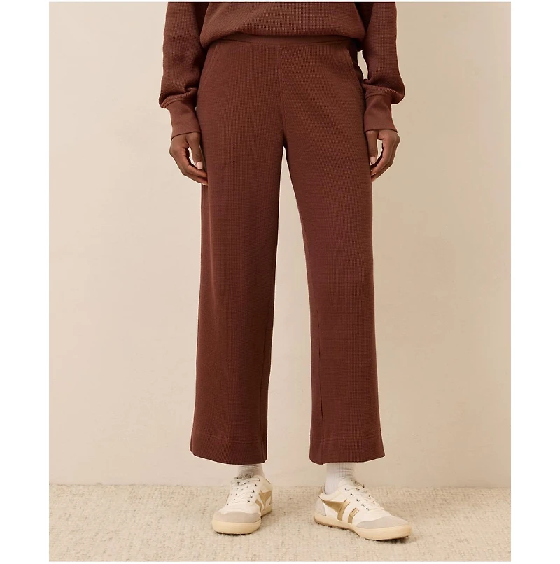 Pact Women's Thermal Waffle Wide Leg Pant