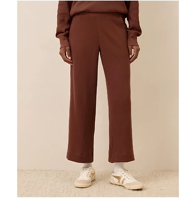 Pact Women's Thermal Waffle Wide Leg Pant