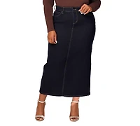 Slink Jeans Women's Denim Maxi Skirt