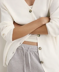 Mango Women's Buttoned Wool Cardigan