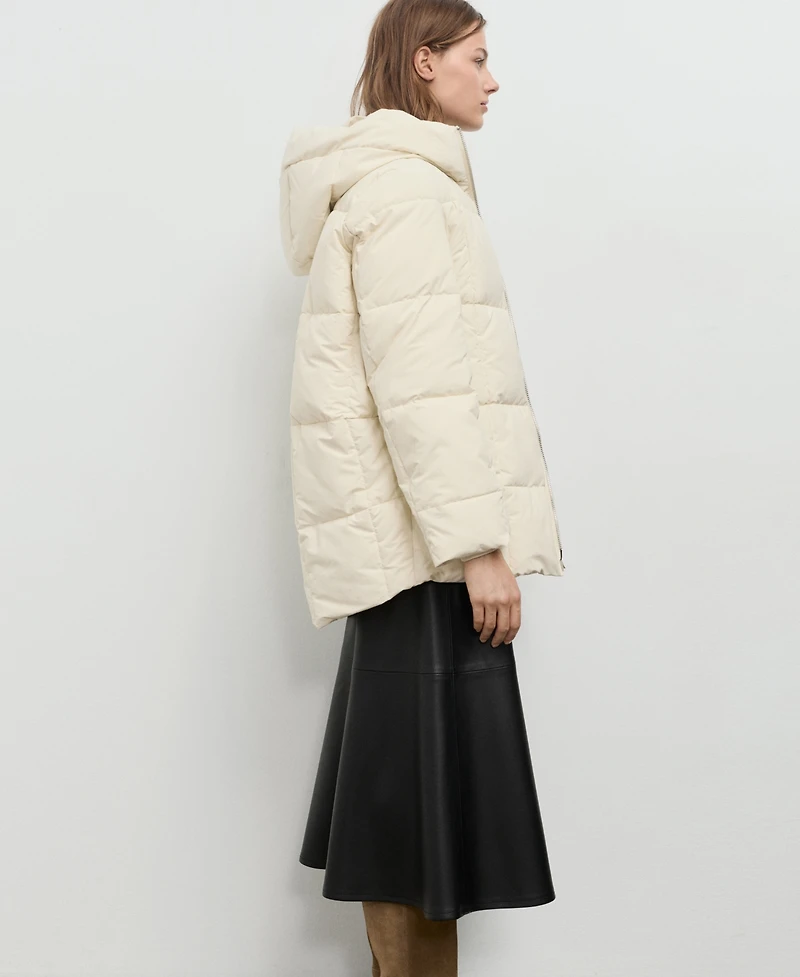 Mango Women's Hood Puffer Coat