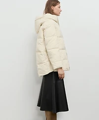 Mango Women's Hood Puffer Coat