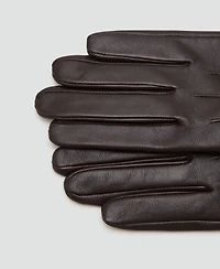 Mango Women's Combined Leather Gloves