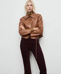 Mango Women's Velvet Flared Jeans