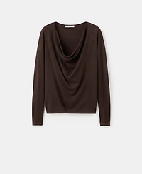 Mango Women's Cowl Neck Sweater