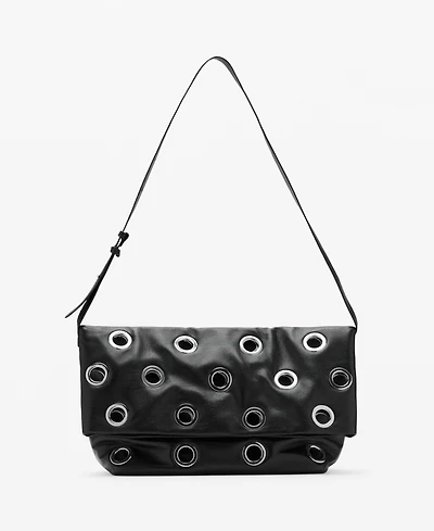 Mango Women's Eyelets Crossbody Bag