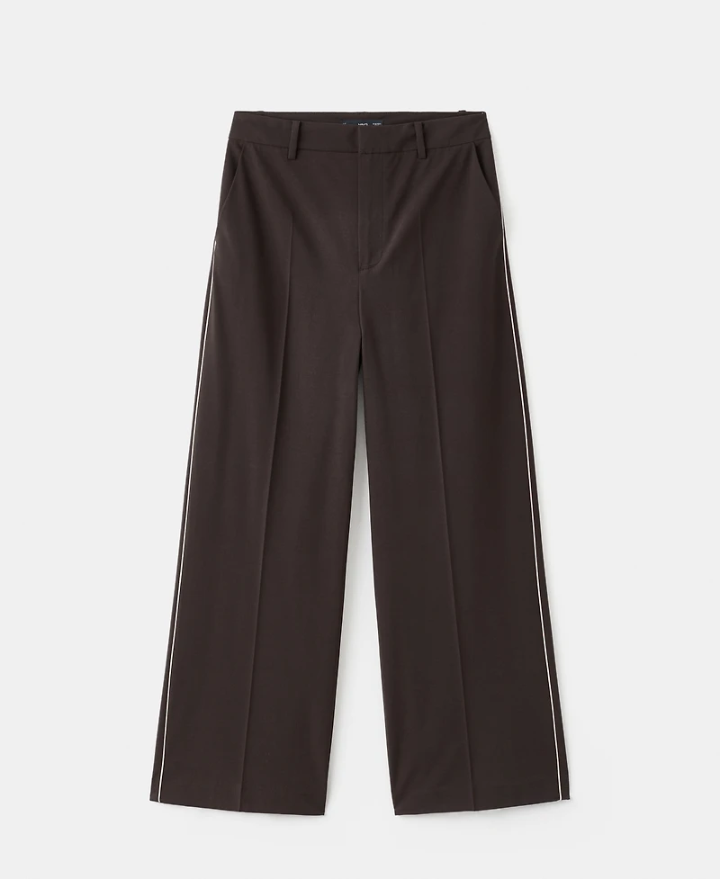 Mango Women's Side Striped Trousers