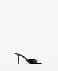 Mango Women's Patent Leather High-Heeled Sandals