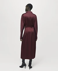 Mango Women's Belt Satin Dress