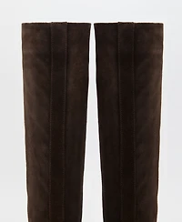 Mango Women's Heel Suede Boots