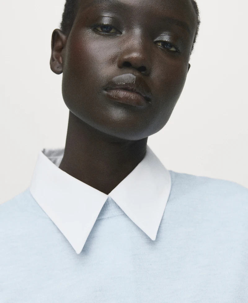 Mango Women's Fine-Knit Crew-Neck Sweater