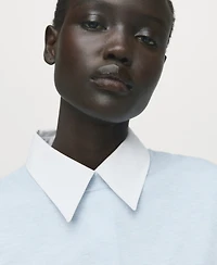 Mango Women's Fine-Knit Crew-Neck Sweater