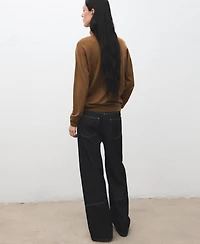 Mango Women's Cable-Knit Turtleneck Sweater