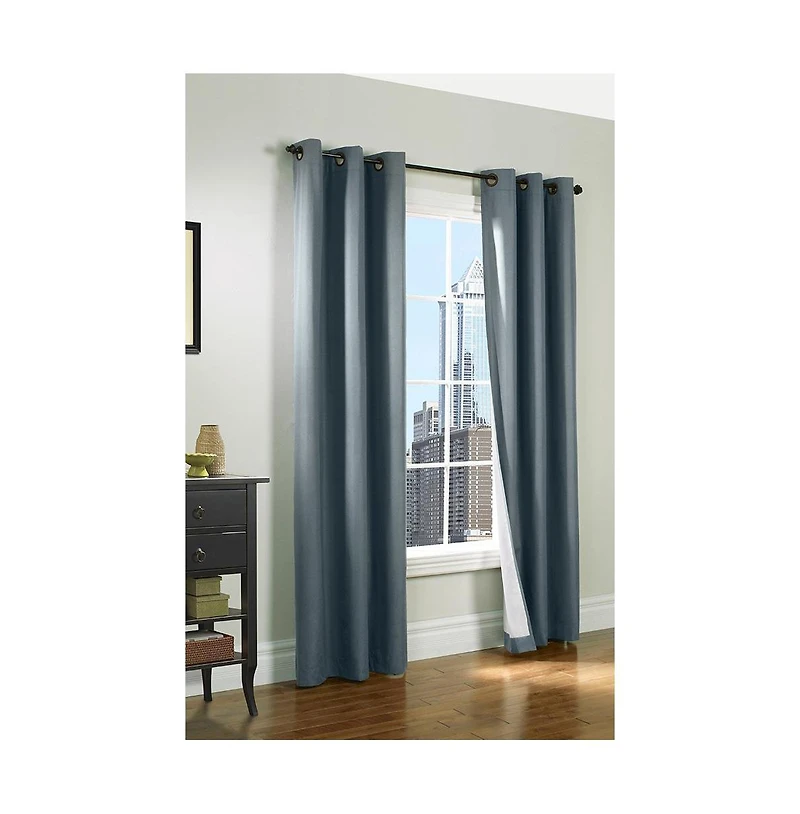 Thermalogic Prelude Room Darkening Window Treatment Grommet Curtain Panel 40" x 84" for Bedroom Livingroom