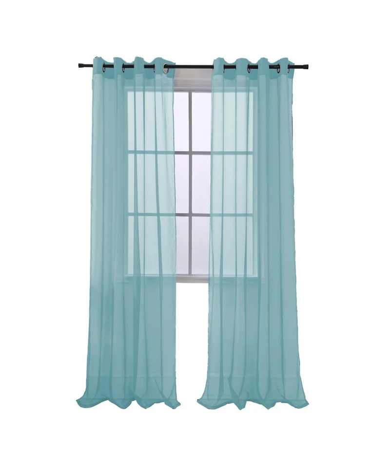 Rt Designers Collection Cara Grommet Curtain Panel for Windows, 54" x 84"