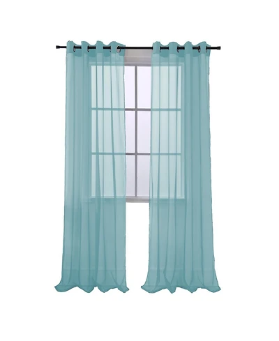 Rt Designers Collection Cara Grommet Curtain Panel for Windows, 54" x 84"