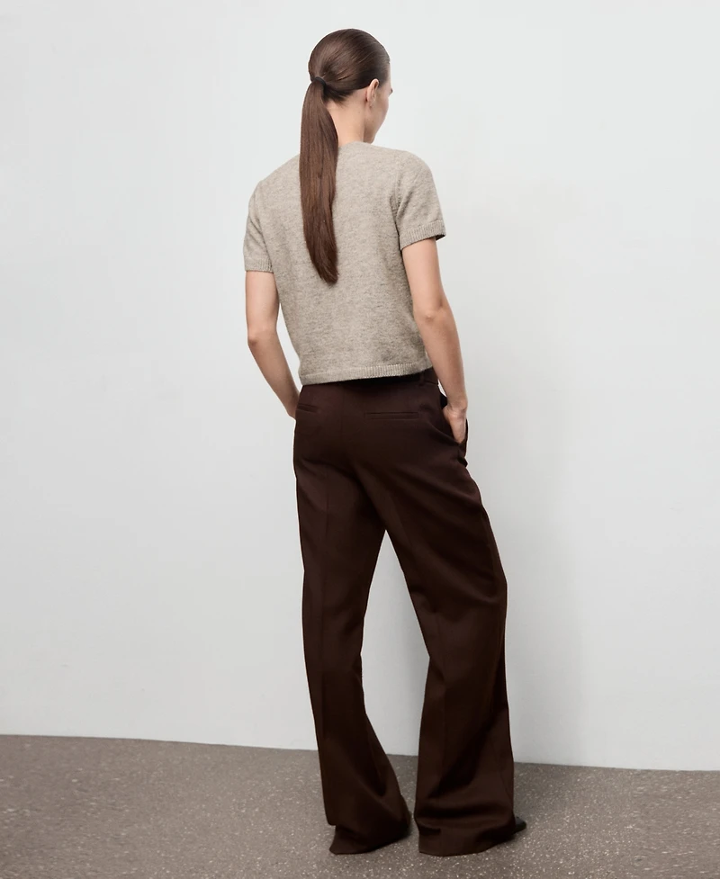 Mango Women's Short-Sleeved Knitted Sweater