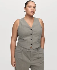 Mango Women's Wool-Blend Suit Vest