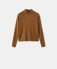 Mango Women's Perkins-Neck Button Sweater