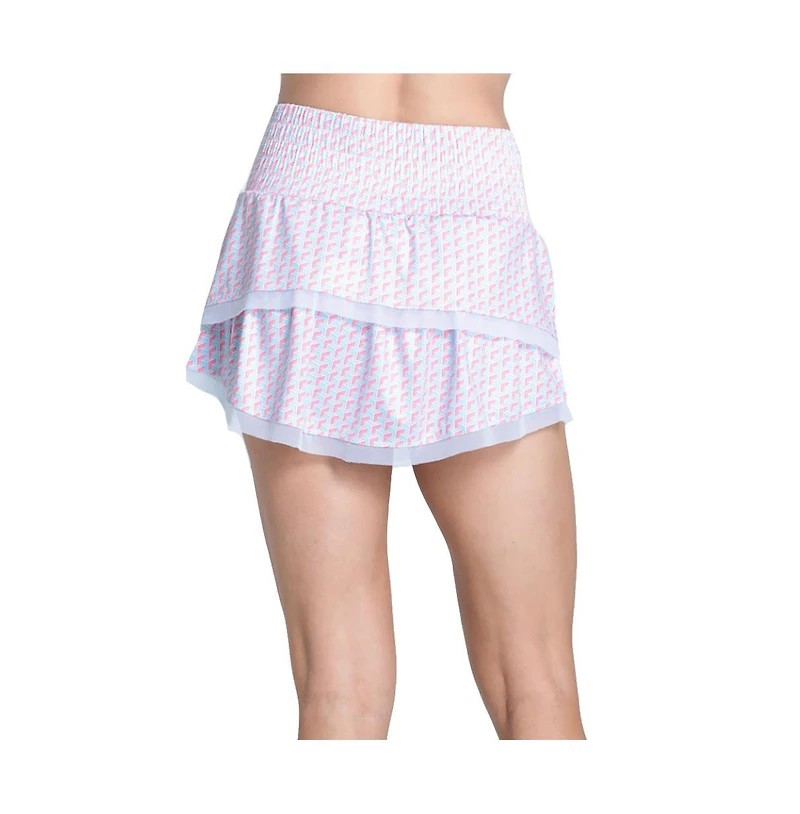 Lucky Love Women's High Waist Groovy 13.5 Inch Tennis Skirt
