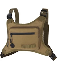 Batfox Lightweight Running Chest Pack: Outdoor Sports Vest Bag with Phone Holder for Cycling, Hiking, Workout, Skiing - Men & Women (Mocha