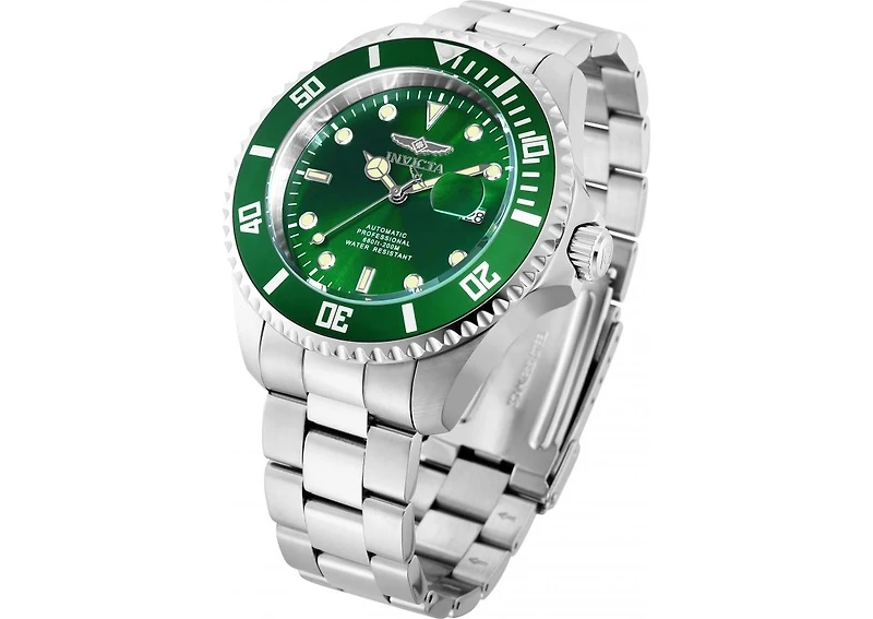 Invicta Men's 35719 Pro Diver Automatic 3 Hand Green Dial Watch