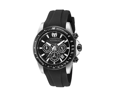 Technomarine Men's Tm- Manta Quartz Chronograph Black Dial Watch