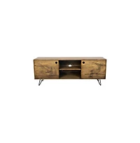 Porter Designs Alpine Solid Wood Tv Stand, Natural