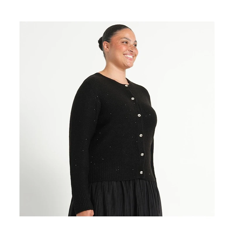 Estelle Women's Night Cardi Sparkle Knit