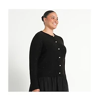 Estelle Women's Night Cardi Sparkle Knit