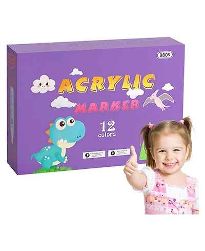 Htutwoo Colors Acrylic Paint Pens, Art Graffiti Markers