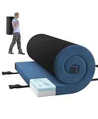 Skonyon Foldable Camping Mattress with High density foam Cushion and Anti-slip Bottom