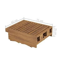 vidaXL Sun Lounger Taupe