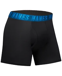Boys Hanes, 5+1 Bonus Pack, Underwear Boxer Briefs, Moves Ultimate Performance Stretch, Solids/Camo Prints