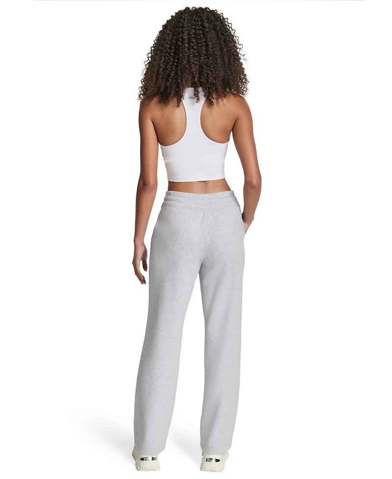 Dkny Sport Women's Tonal Logo Patch Relaxed Fit Track Pants