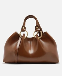 Arezzo Lucienne Medium Leather Satchel Bag