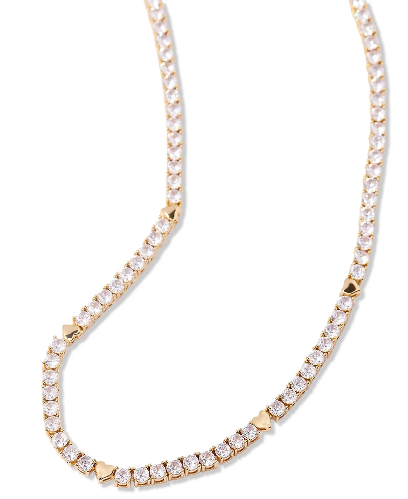 brook & york Coco Heart Tennis Necklace