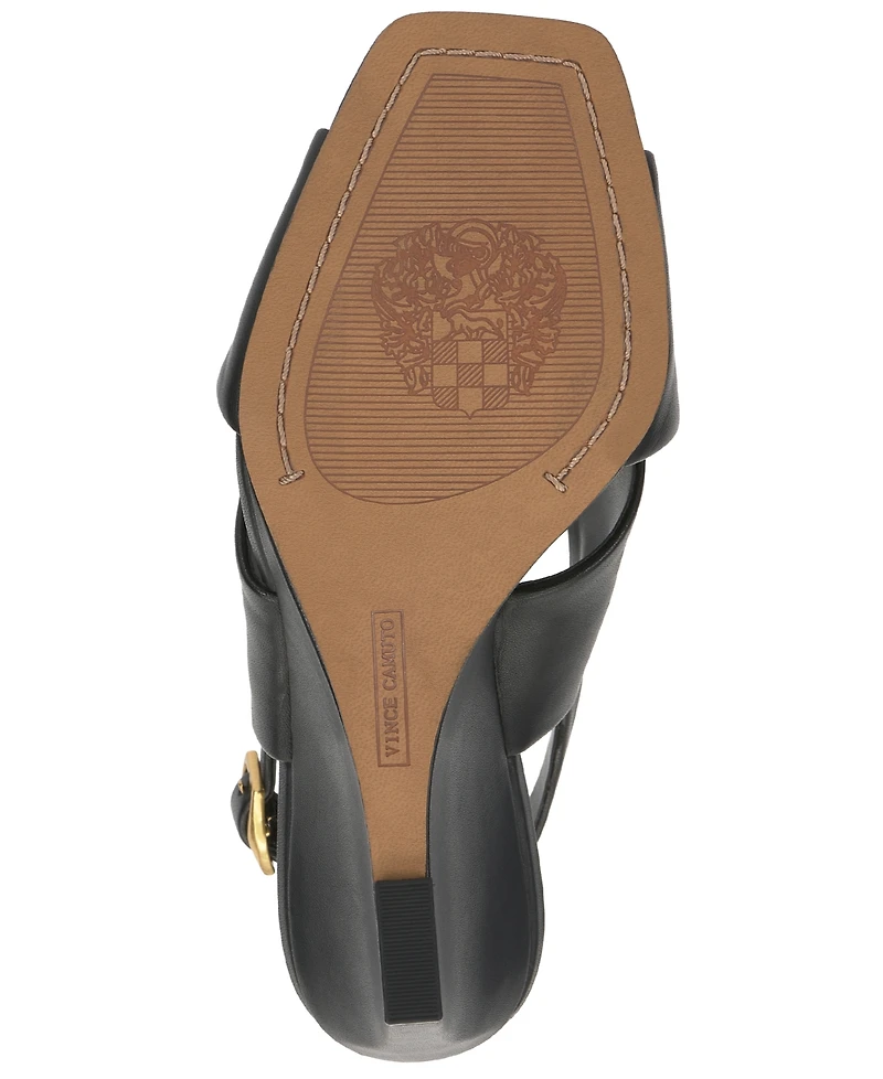 Vince Camuto Women's Ameira Cross Strap Wedge Heel Sandals